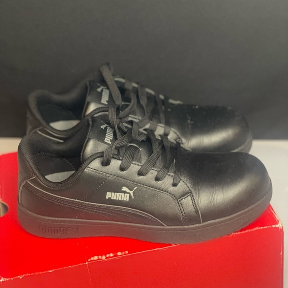 PUMA Safety Men's Iconic Black Low SD Work Shoes Composite Toe SlipResistant 7.5 - Picture 4 of 9